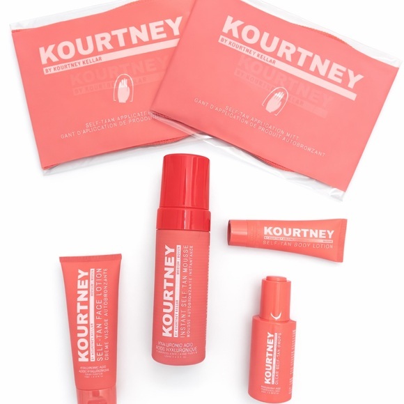 KOURTNEY Other - ✨ KOURTNEY Ultimate Self-Tan Glow Set | Mousse, Drops, Face + Body, 2 Mitts ✨